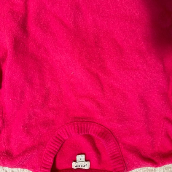 J. Crew Tippi Sweater Merino Wool Radiant Fuchsia Size S - Picture 7 of 7